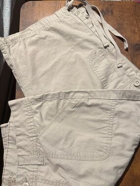 Women's Casual Drawstring Pants in Light Beige